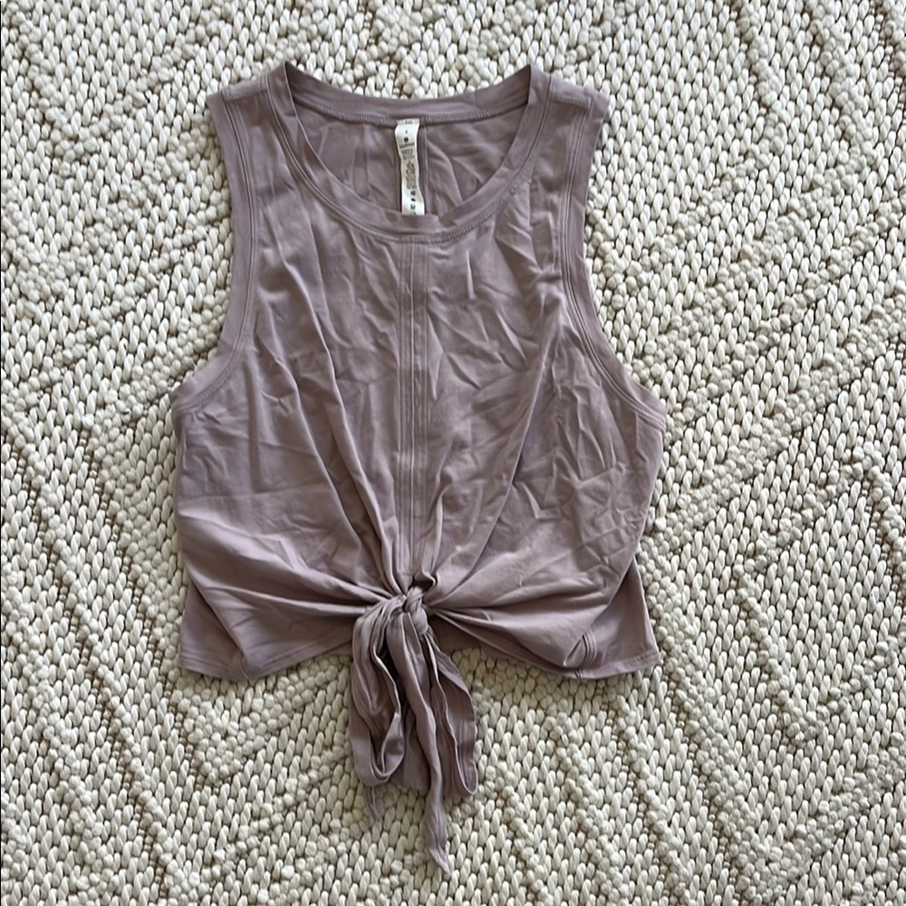 Women's Lululemon Sleeveless Tie-Front Top - Mauve